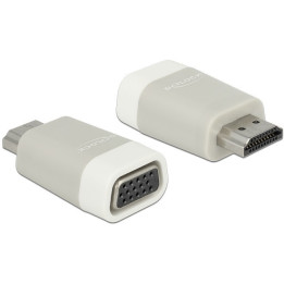 DeLOCK Adaptador HDMI-A Macho p/ VGA Fêmea Cinza 