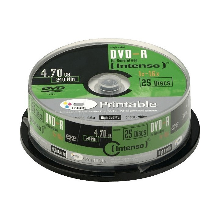 Intenso Pack DVD-R 25 UN Printable 