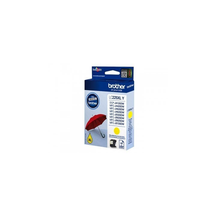 Tinteiro Original Brother LC225XLY Amarelo