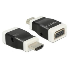 DeLOCK Adaptador HDMI-A Fêmea para VGA Macho Preto 