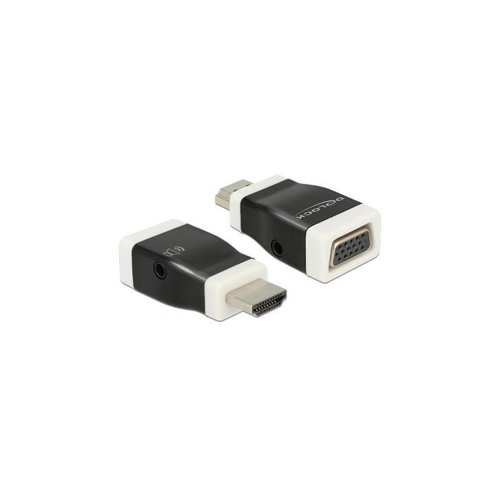 DeLOCK Adaptador HDMI-A Fêmea para VGA Macho Preto 