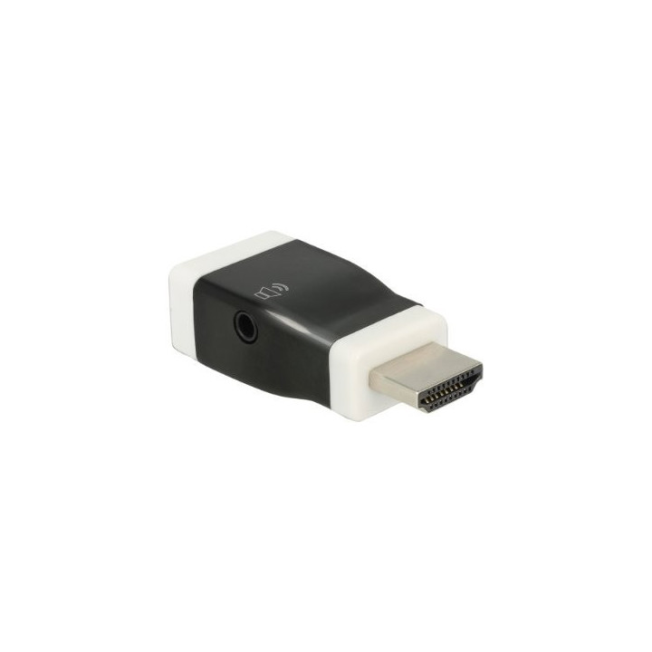 DeLOCK Adaptador HDMI-A Fêmea para VGA Macho Preto 