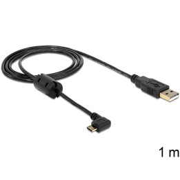 DeLOCK Cabo USB-A Macho para Micro USB-B 1 metro ângulo de 270º 