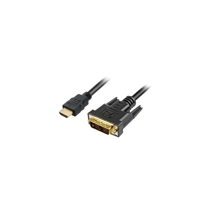 Sharkoon Cabo HDMI Para DVI-D (18+1) 1m Preto
