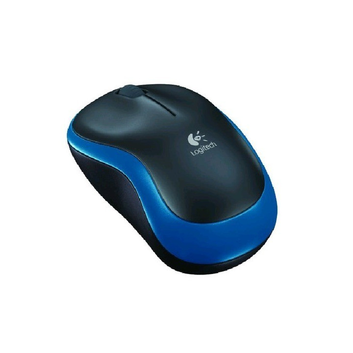 Rato Logitech M185 Ambidestro RF Wireless Ótico 1000 DPI Preto/Azul