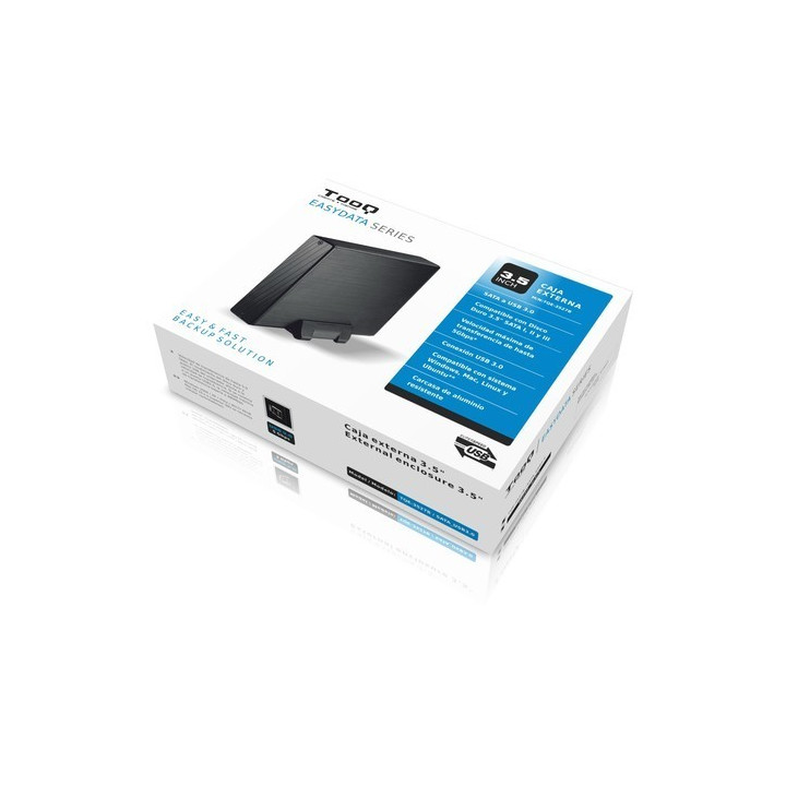 TOOQ Caixa Externa HDD 3,5 Sata USB 2.0/3.0 Preta