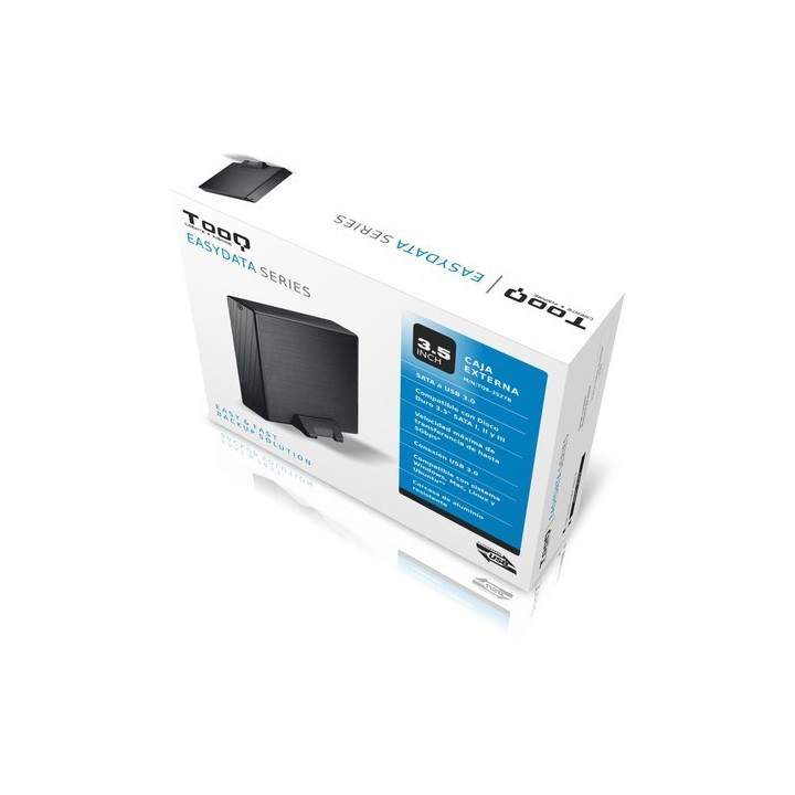 TOOQ Caixa Externa HDD 3,5 Sata USB 2.0/3.0 Preta