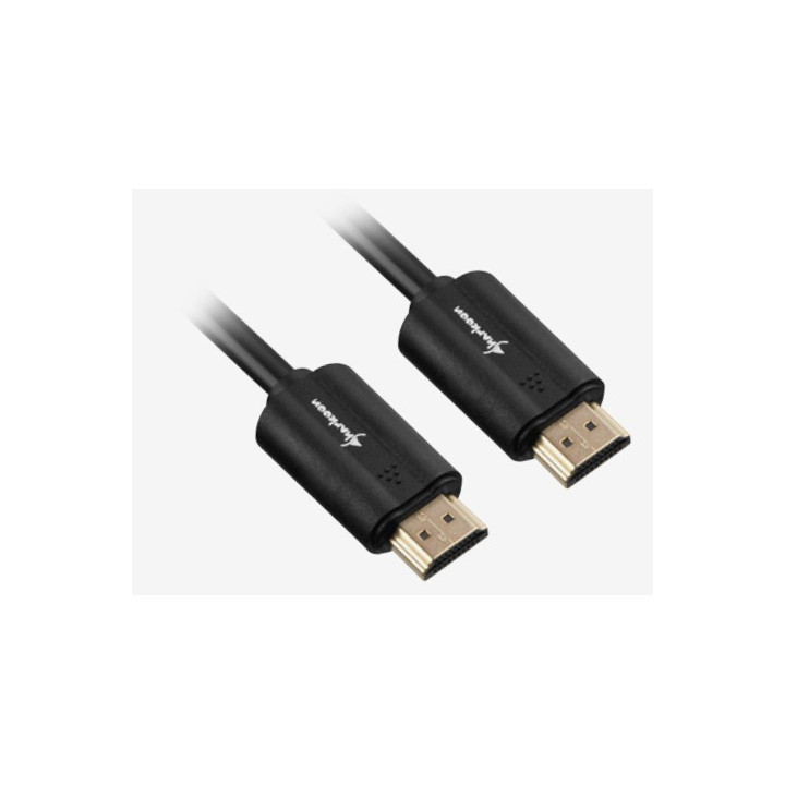 Sharkoon Cabo HDMI 2.0 4K 3 Metros Preto