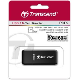 Leitor de cartões Transcend RDF5 USB 3.1/3.0 Card Reader