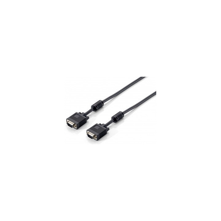 Equip Cabo HDB15 3+7, 28AWG, OD: 7mm, 15m, M/M com ferrite 