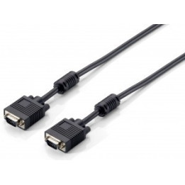 Equip Cabo HDB15 3+7, 30AWG, OD: 6mm, 1m, M/M com ferrite  