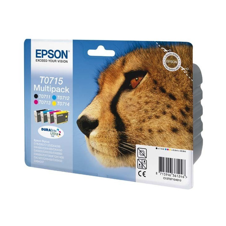 Pack de Tinteiros Epson T0715 Multicolor