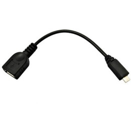 Nanocable  Cabo USB 2.0 OTG Preto 15 CM 