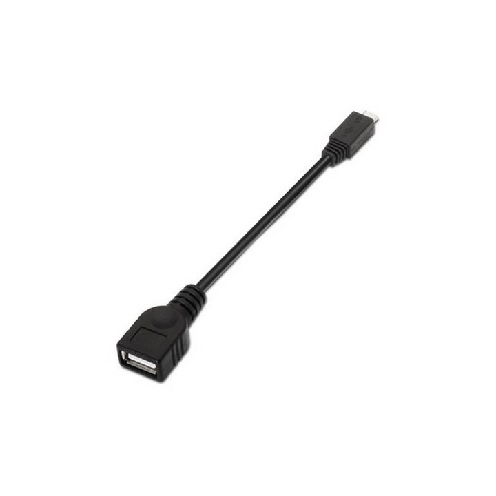 Nanocable  Cabo USB 2.0 OTG Preto 15 CM 
