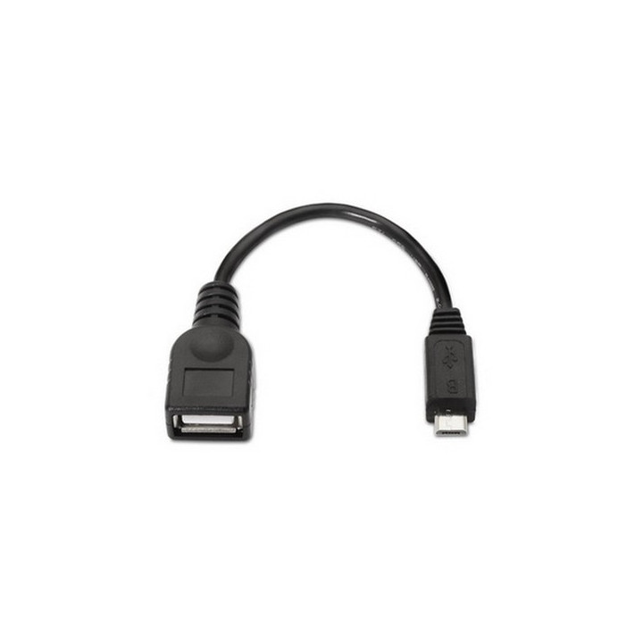 Nanocable  Cabo USB 2.0 OTG Preto 15 CM 