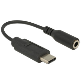 Delock Audio Adapter USB Type-C™ male - Stereo Jack female 14 cm 