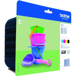 Brother LC221 Pack 4 tinteiros, Amarelo, Cyan, Preto, Magenta 