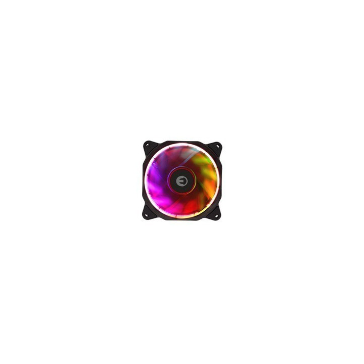Eurotech Rainbow Fan RGB Ring LED 120MM White 