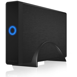 ICY BOX Caixa para disco externo 3.5 USB 3.0 Preto 