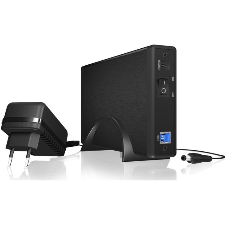 ICY BOX Caixa para disco externo 3.5 USB 3.0 Preto 