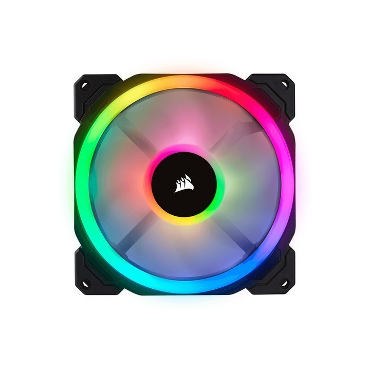 Corsair LL140 RGB 140mm Dual Light Loop RGB LED PWM Fan — 2 Fan Pack with Lighting Node PRO 