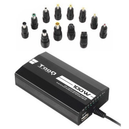 TooQ Carregador manual Universal multi tensão para portátil 100W com 12 conectores - TQLC-100BS01M