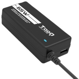 TooQ Carregador Automático Universal multi tensão 65W com 1xUSB e 8 Conectores 