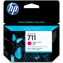 HP Conjunto Triplo de Tinteiros 711 Magenta de 29 ml