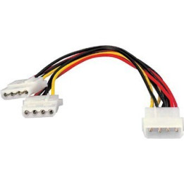 Equip Cabo de alimentação interno - 1x5,25 Macho para 2x5,25 f (20 cm)