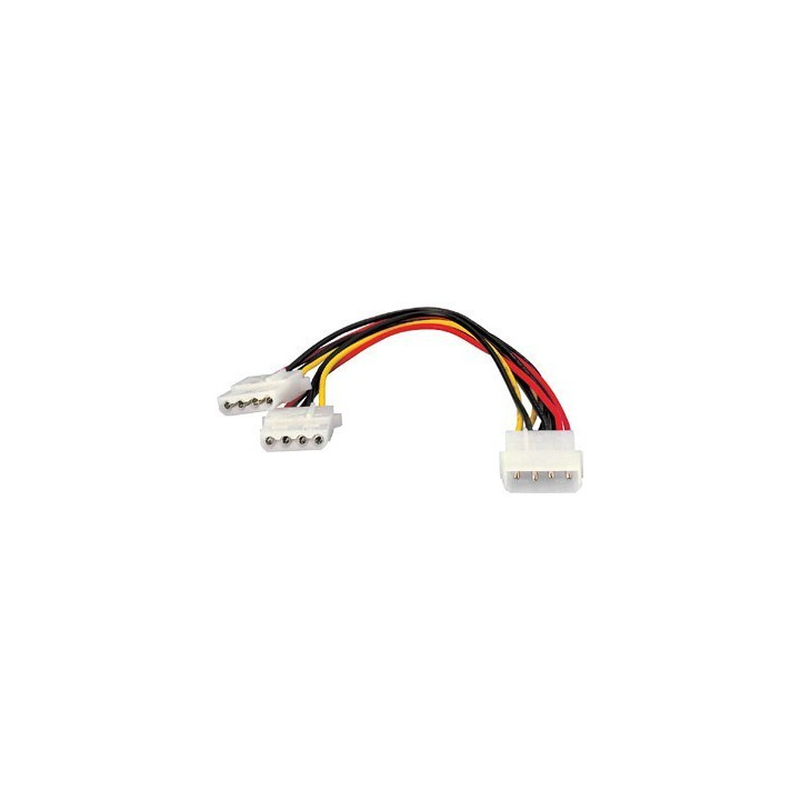 Equip Cabo de alimentação interno - 1x5,25 Macho para 2x5,25 f (20 cm)