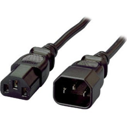 Equip Power Cable Extension IEC 320, VDE 1,8m, black 
