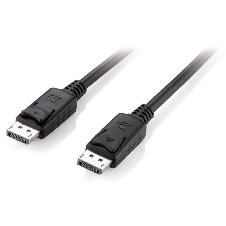 Equip Display Port Cable M/M 1,0m, black, with latch 