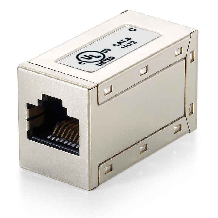 Equip Conector com 2 x RJ45 F/F Cat.6 - permite unir 2 cabos de rede