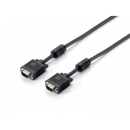 Equip Cabo HDB15 3+7, 30AWG, OD: 6mm, 5m, M/M com ferrite 
