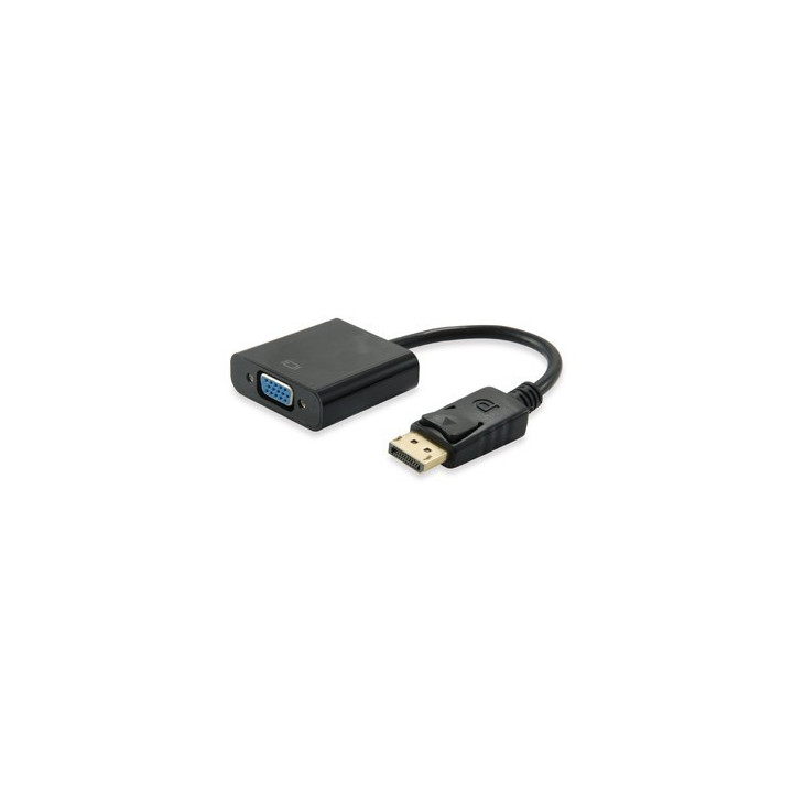 Equip Conversor Display Port para VGA  M/F, Preto