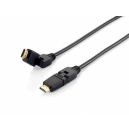 Equip HighSpeed swivel HDMI Cable with Ethernet, black 3,0m, swivel, black 