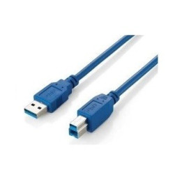 Equip Cabo USB 3.0 - A/B M/M azul (3,0 m)  - 128293