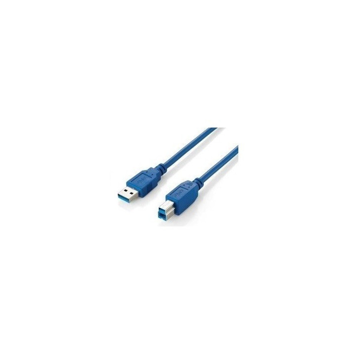 Equip Cabo USB 3.0 - A/B M/M azul (3,0 m)  - 128293