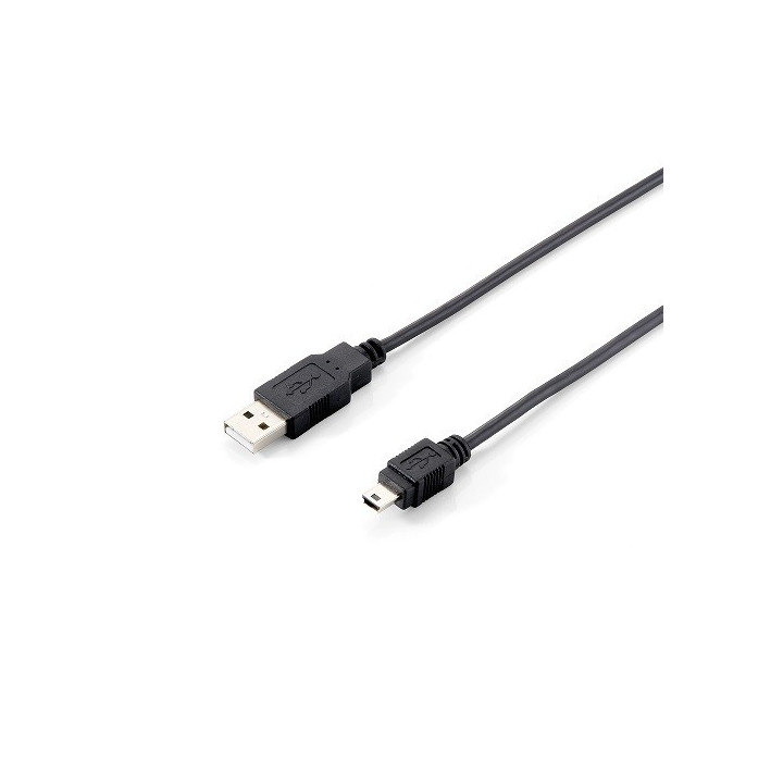 Equip USB 2.0 Cable A--Mini 5P 1,8m M/M, black - 128521