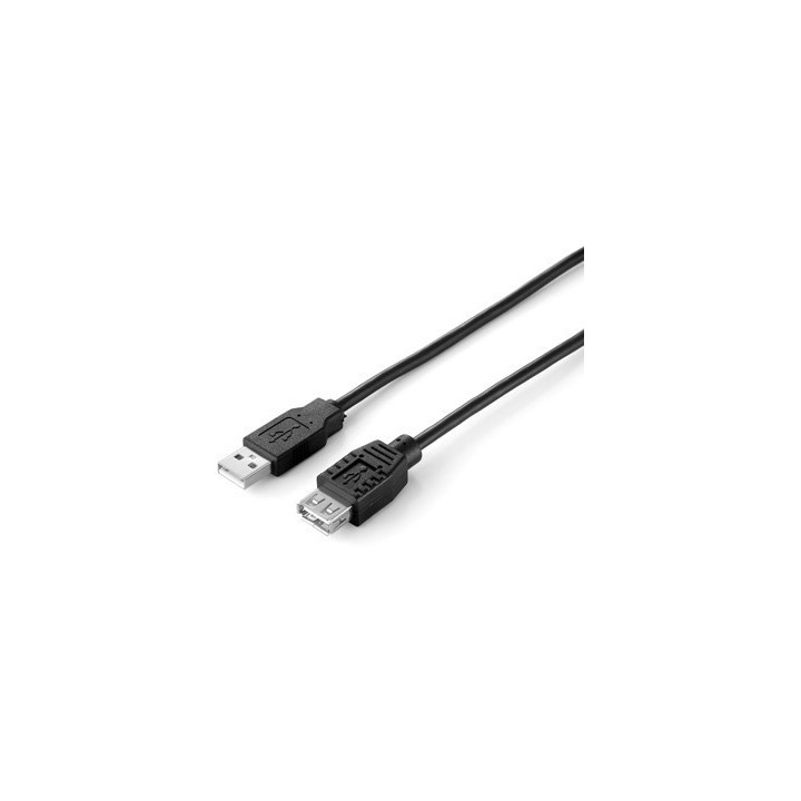 Equip Cabo extensão USB 2.0 - A/A M/F preto (1,8 m)