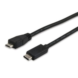 Equip USB 2.0 Cable MicroB--C M/M 1,0m Type C 