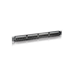 Equip Cat.5e Patch Panel 24-Port 19 Inch 1U black, unshielded 