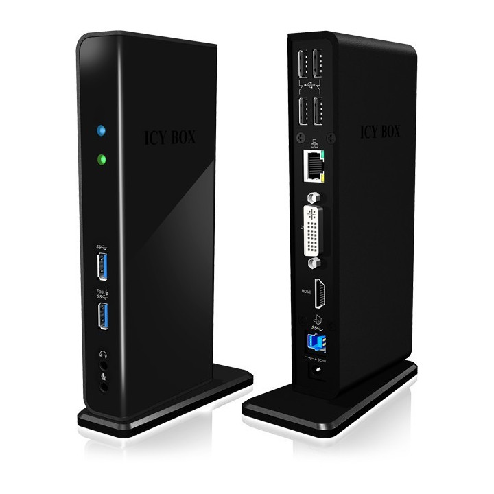 ICY BOX IB-DK2241AC Multi DockingStation para Notebook e PC
