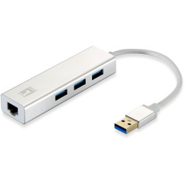 LevelOne Adaptador USB para rede Gigabit, USB Hub 