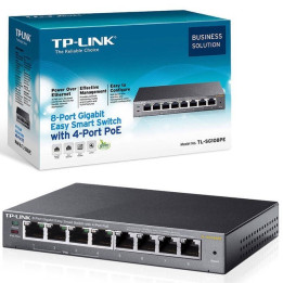 TP-Link Switch 8 Portas Gigabit (4POE)