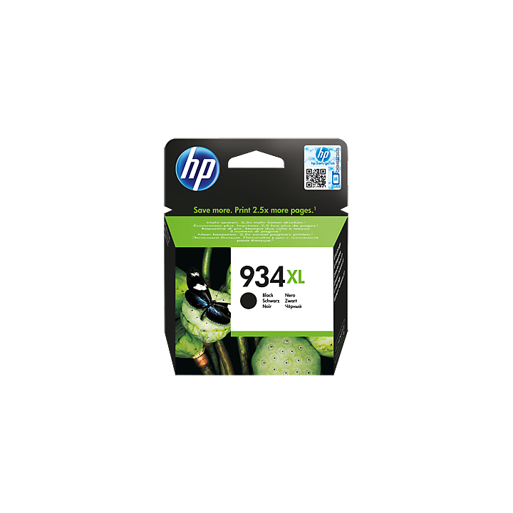 HP Tinteiro Original 934XL preto de elevado rendimento 