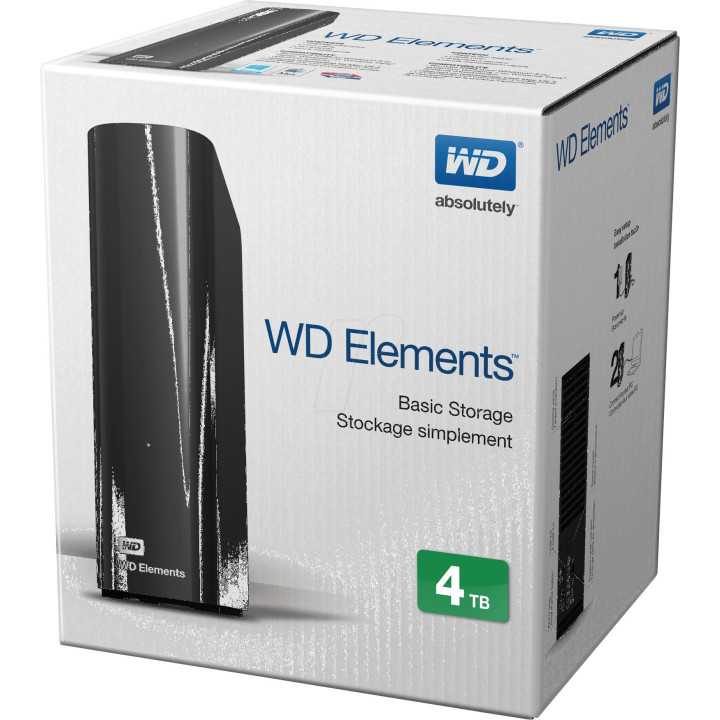 Western Digital Elements Desktop 3,5 4TB USB 3.0