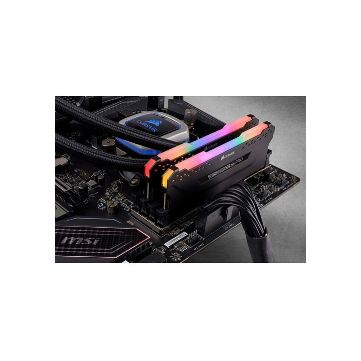 Memória Corsair VENGEANCE® RGB PRO Black 16GB (2x8GB) DDR4 2666MHz C16