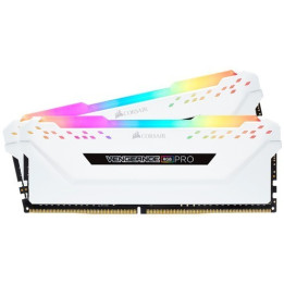 Corsair VENGEANCE® RGB PRO 16GB (2 x 8GB) DDR4 DRAM 3200MHz C16 Memory Kit White - CMW16GX4M2C3200C16W