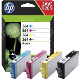 HP Conjunto de Tinteiros Originais 364 Preto/Ciano/Magenta/Amarelo 
